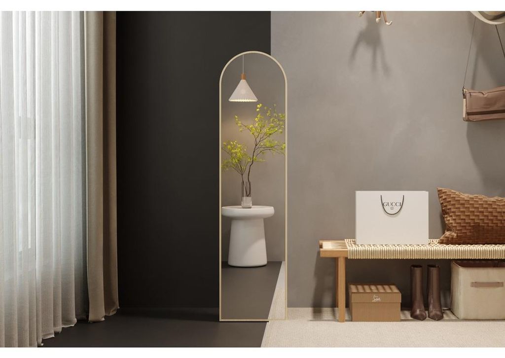 Miroir ROSALIA – 40x160 cm – Eichenholz gealtert – Holzfinish – Rustikales und verfeinertes Design