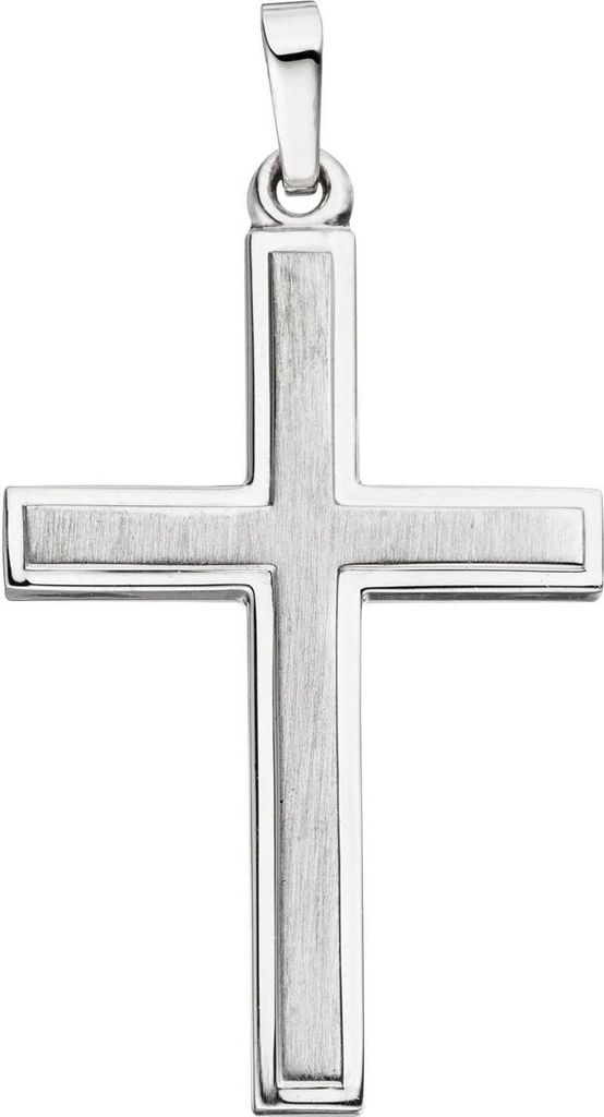 JOBO Anhänger Kreuz 925 Sterling Silber matt mattiert Produktbild 