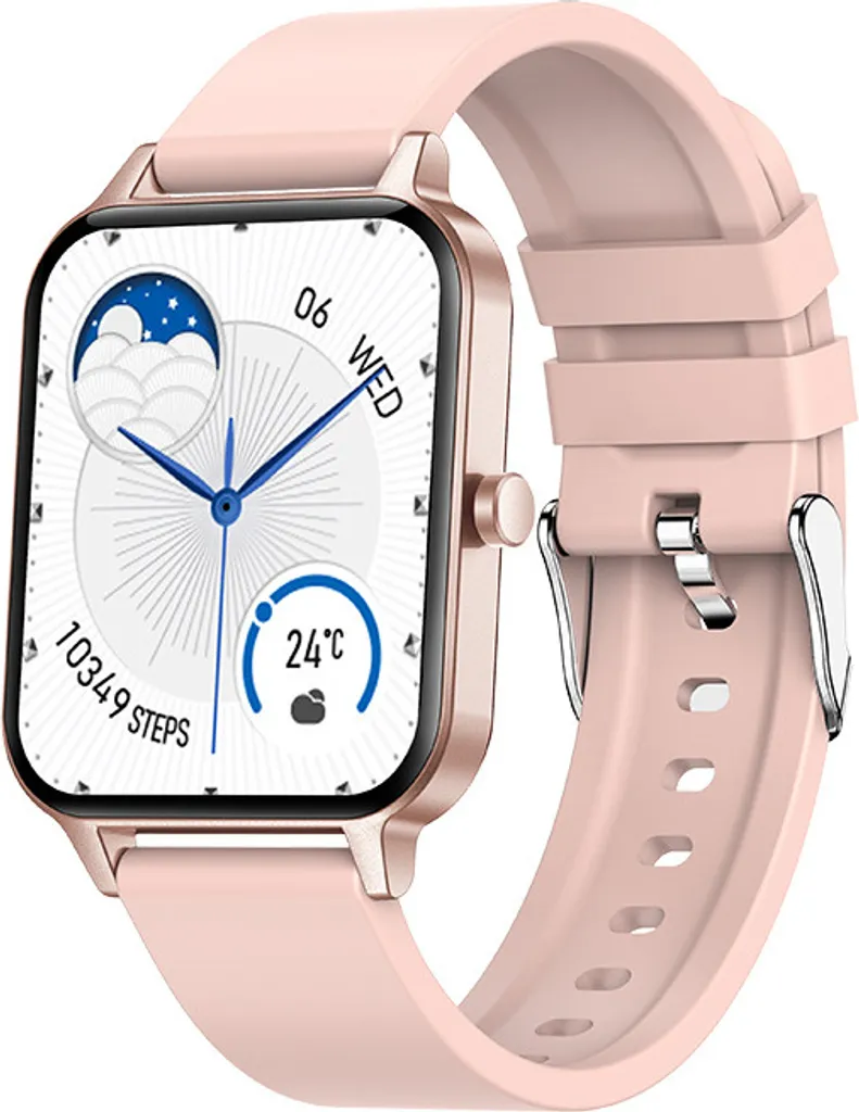 Smartwatch Bluetooth avec Suivi Santé et Appel Mains Libres - Finition Or
