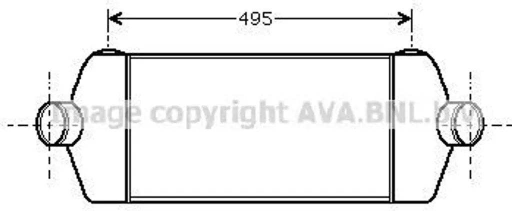 Intercooler PRASCO FDA4406 OE 1376241 pour Ford Transit Tourneo Diesel