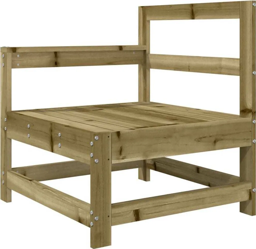 Sedia Esterno Legno Pino Impregnato The Living Store + Cuscino Soft - 6