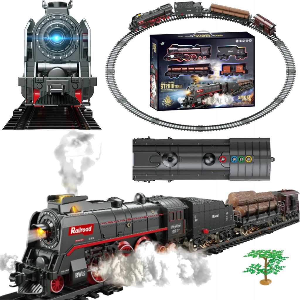 Train Électrique Locomotive Train À Vapeur Voies Ferrées Image du produit 