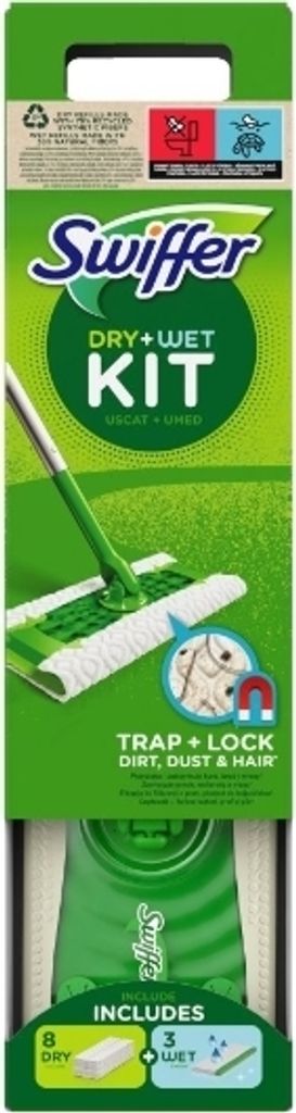 Swiffer, Kit, Zestaw nakladek na mopa + mop, 11 Zdjęcie produktu 