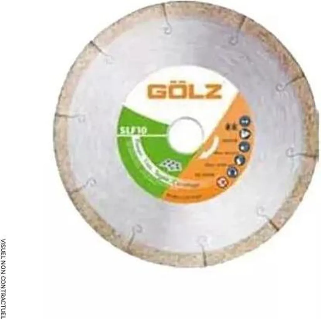 Disque de coupe diamanté 125mm SLF10 GOLZ spécial grès cérame et céram