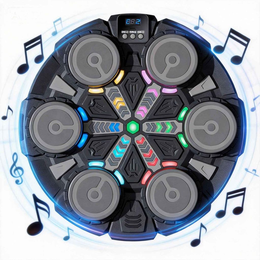 Zimilo Smart Bluetooth Musik Boxing Maschine mit LED Display, Wandmontage, 9 Geschwindigkeiten, Punch Counter, Stereo Sound, Fitness Trainingsgerät