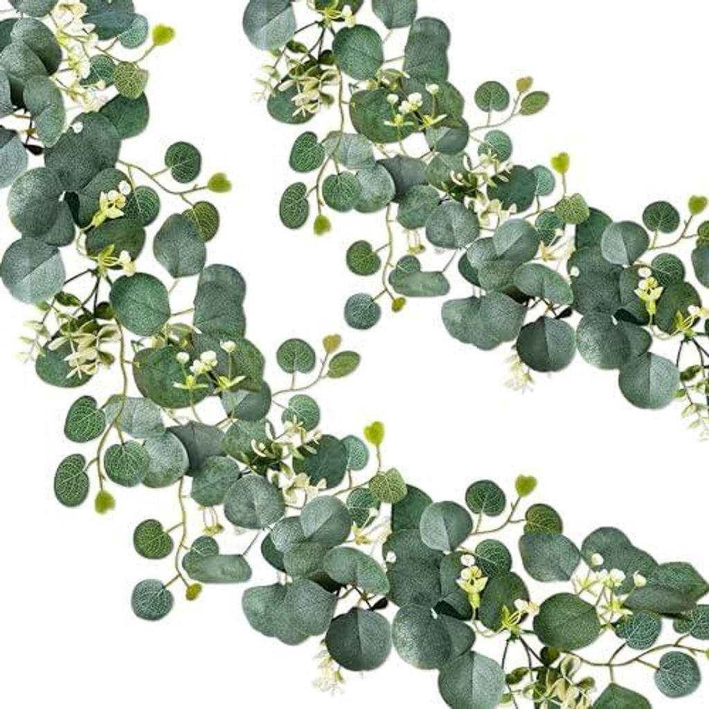 2 Stück Eukalyptus Girlande, Künstliche Girlande Pflanze Produktbild 