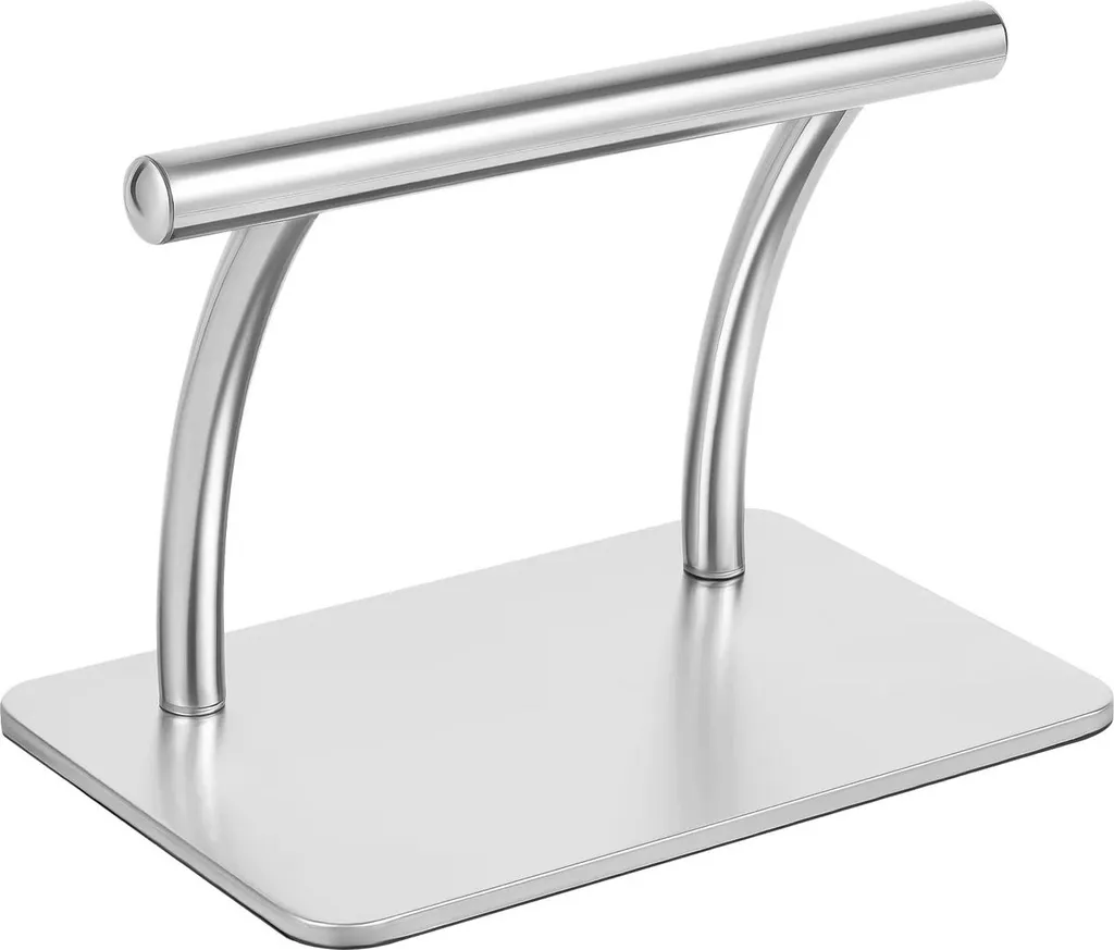 Repose-pieds de Barbier Professionnel en Inox 30x19 cm Fixation Murale