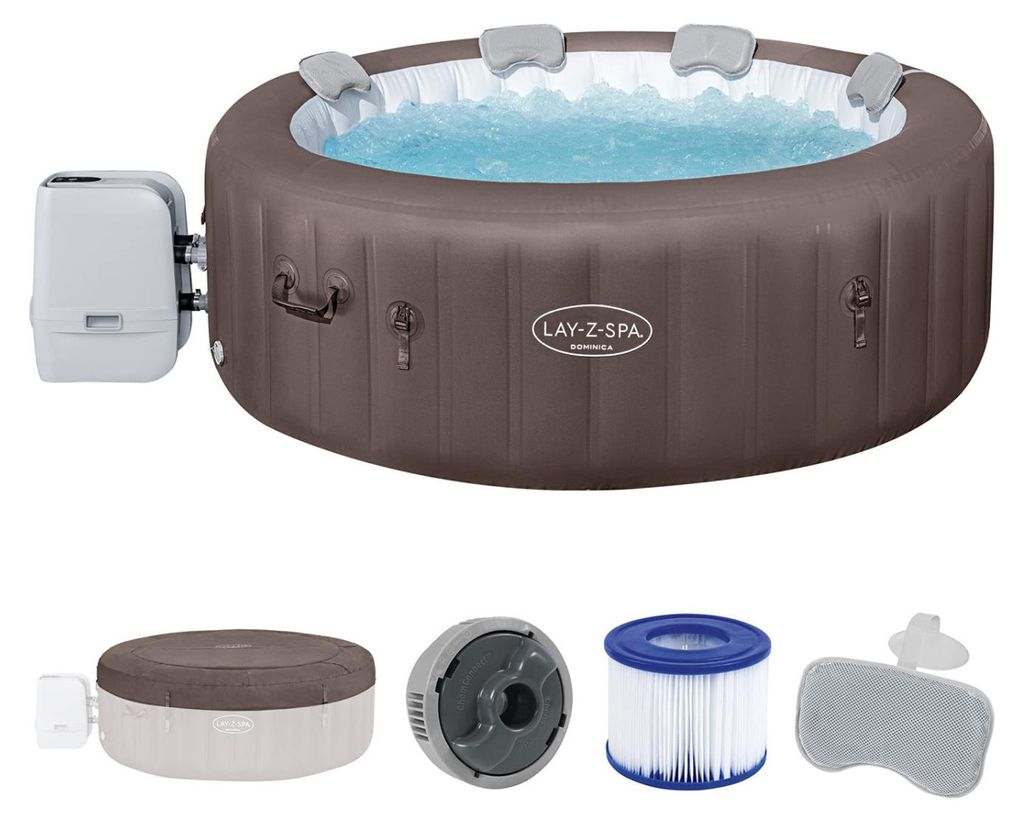 Bestway® LAY-Z-SPA® Jacuzzi à économie d'énergie Dominica Image du produit 