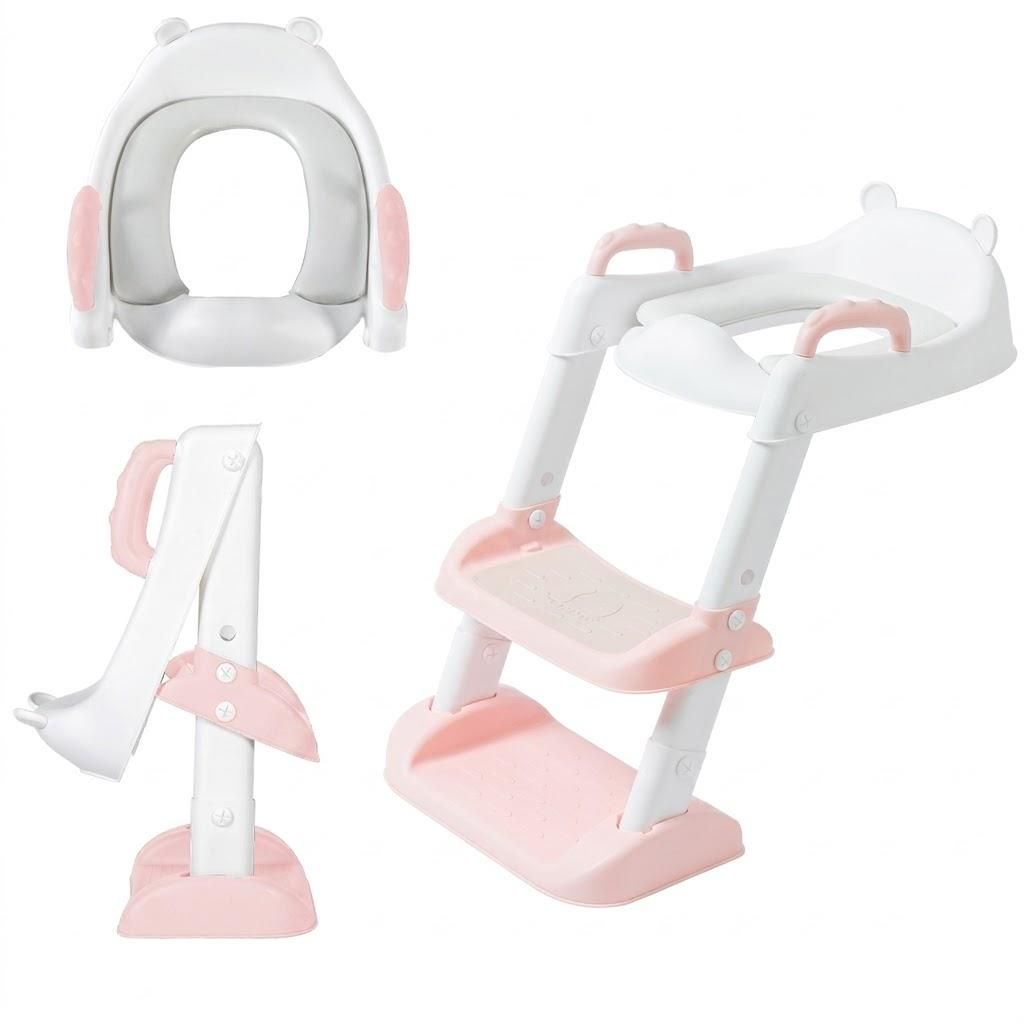 Toilettensitz mit Leiter & Tritthocker – Töpfchentraining Produktbild 