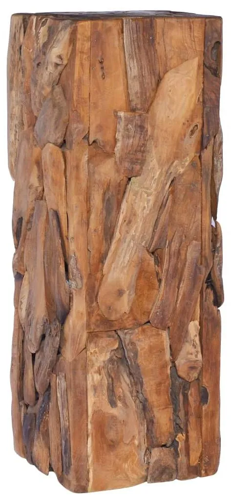 Meubler un angle vide avec cette table d'appoint 80 cm en teck massif - 7