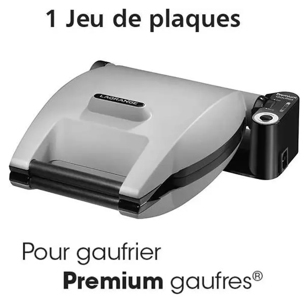 Jeu de Plaques Gaufrettes Lagrange Gamme Premium - 4 Empreintes - 4