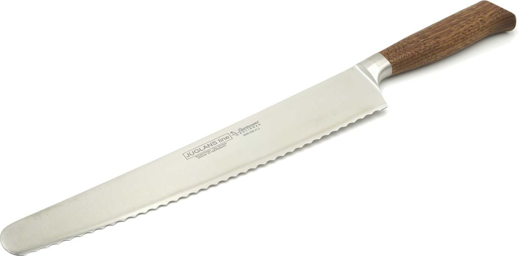 Burgvogel JUGLANS Line Brotmesser extra lang - Klinge: 31 cm, mit Wellenschliff
