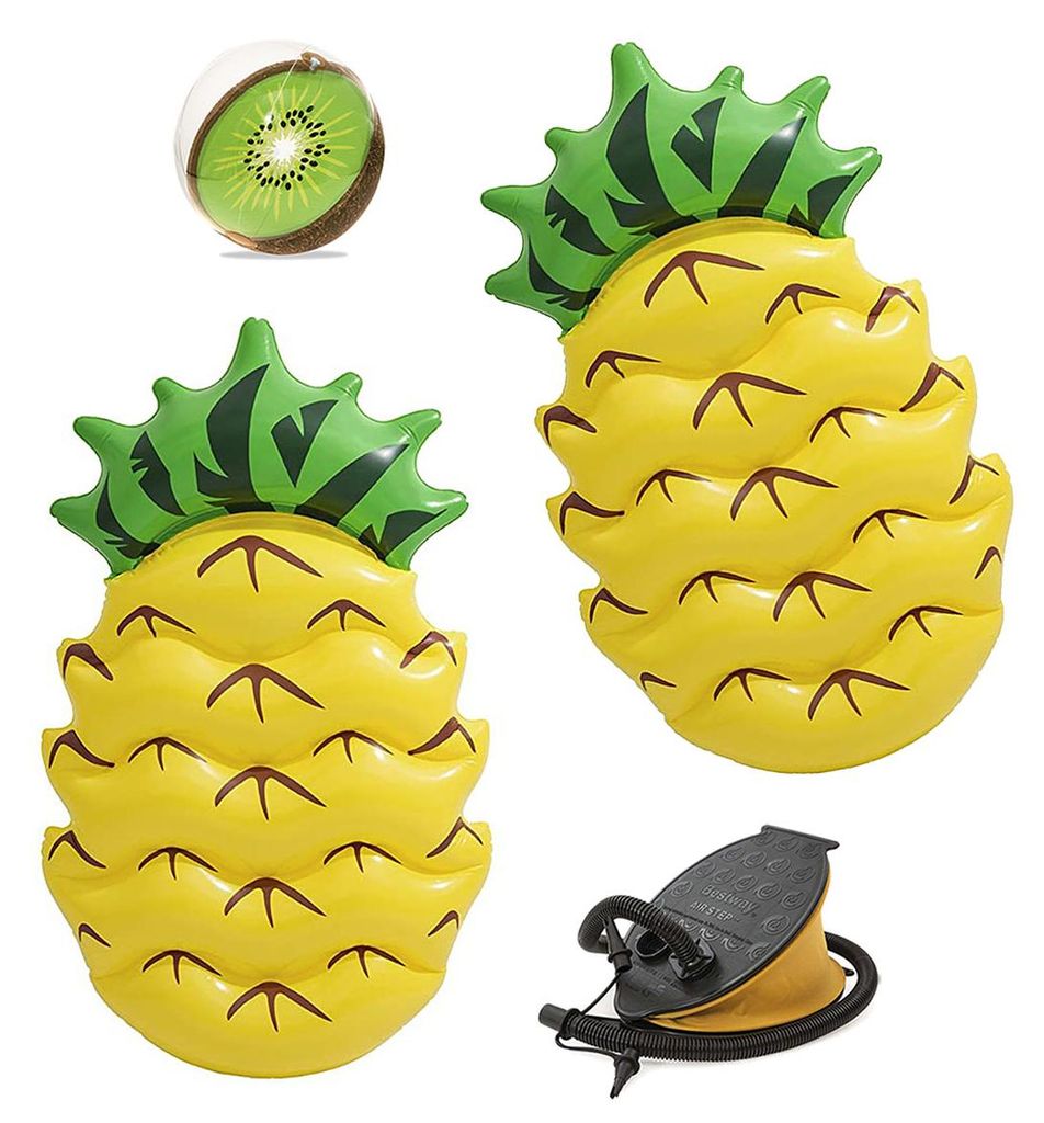 Bestway 43159 Fruit Float Luftmatratze im Fruchtdesign Ananas 4er Set