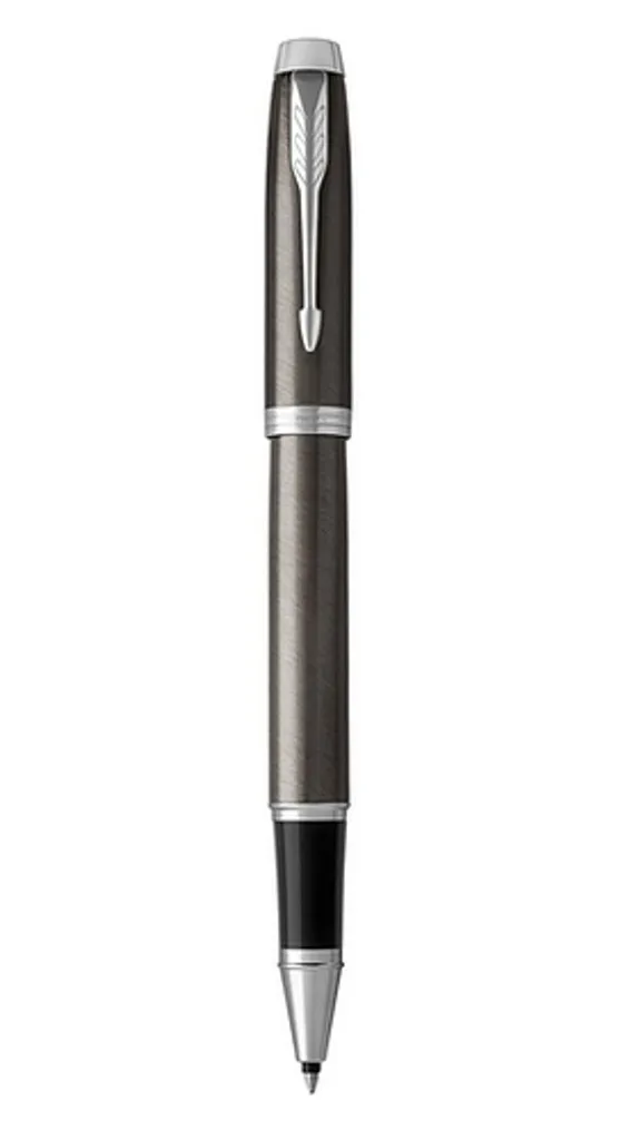 Stylo Roller Parker IM Dark Espresso Pointe Fine avec son Écrin Cadeau