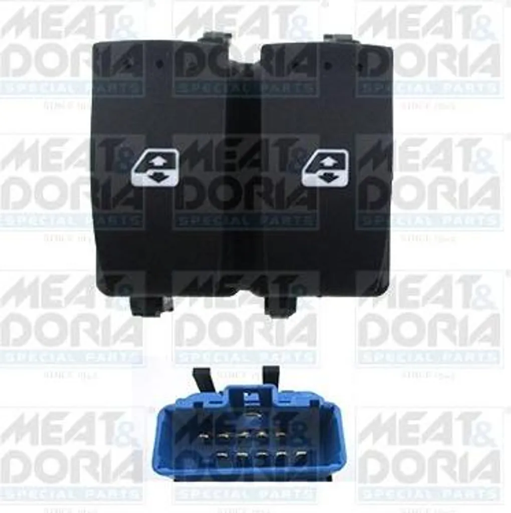 Pulsantiera Alzacristalli 10 Pin MEAT & DORIA 26460 Renault Master III - 1