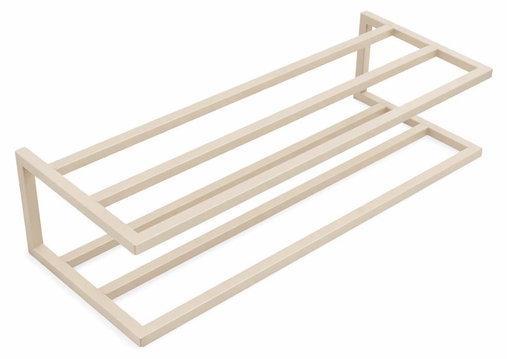 LOFT42 Stora Wandschuhregal Doppel - Metall - Beige