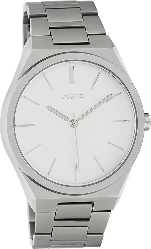 Oozoo Metall Damen-Herren Uhr Analog Quarzuhr Armband silber Timepieces D2UOC10520