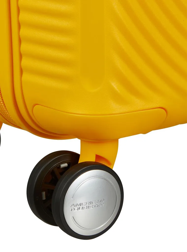 Valise Soundbox Mini Spinner 47 Jaune en Polypropylène Robuste et Légère - 7