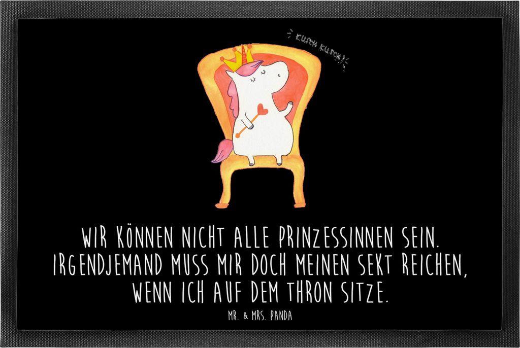 Mr. & Mrs. Panda bodenmatte Einhorn Prinzessin 60 x 90 cm - Produktbild 