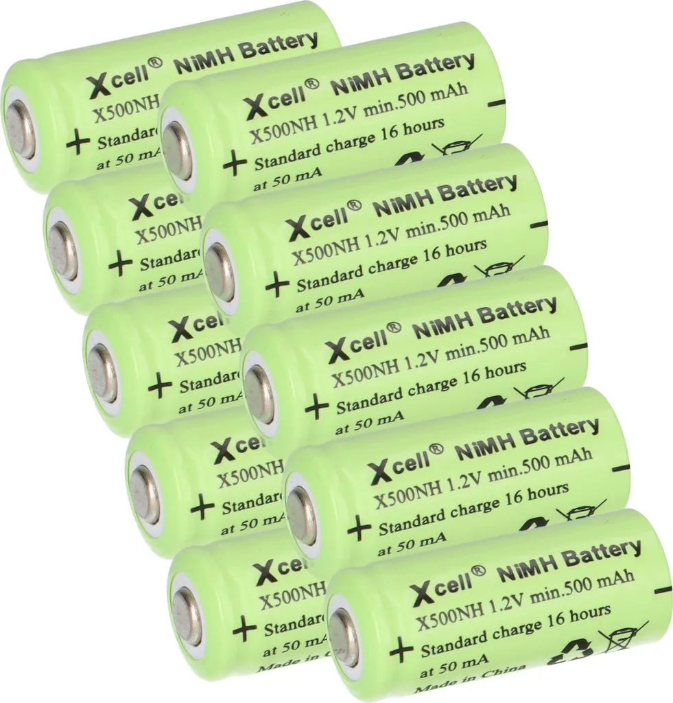 Batterie Rechargeable LR1 pour Alarme et Télécommande 1.2V 500mAh (x10)
