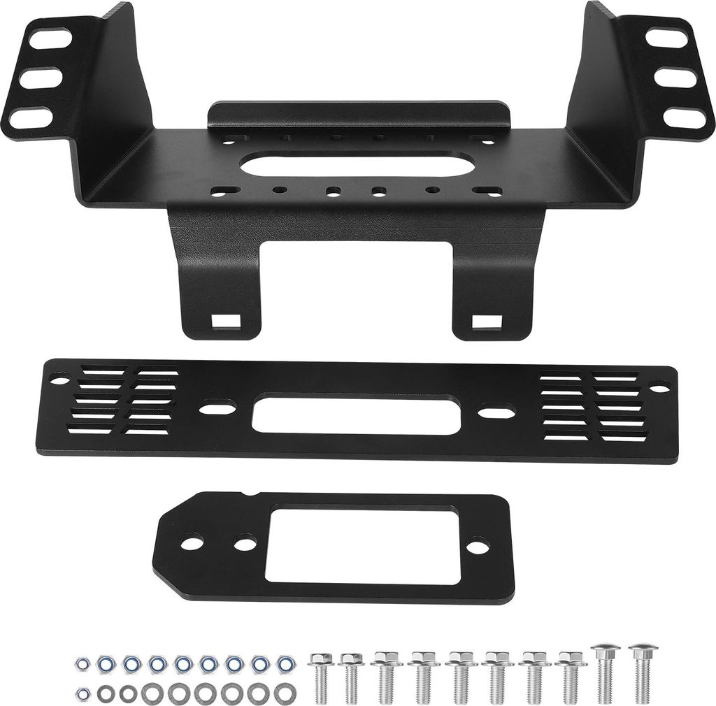 SucceBuy Anhängerkupplung Seilwinde Montageplatte, 907–1633 kg Tragfähigkeit, kompatibel mit Polaris Ranger Rescue-Modellen von 2010–2021, 3-...