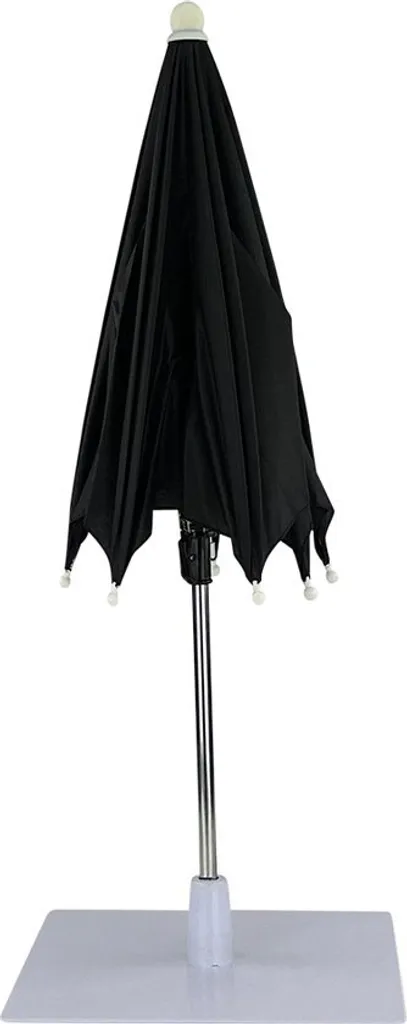 Petit parasol de table moderne noir 60cm - Idéal balcon et terrasse - 3