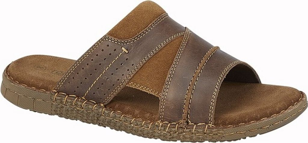 Roamers - Herren Sandalen, Wildleder DF2203 (44,5 EU) (Braun)