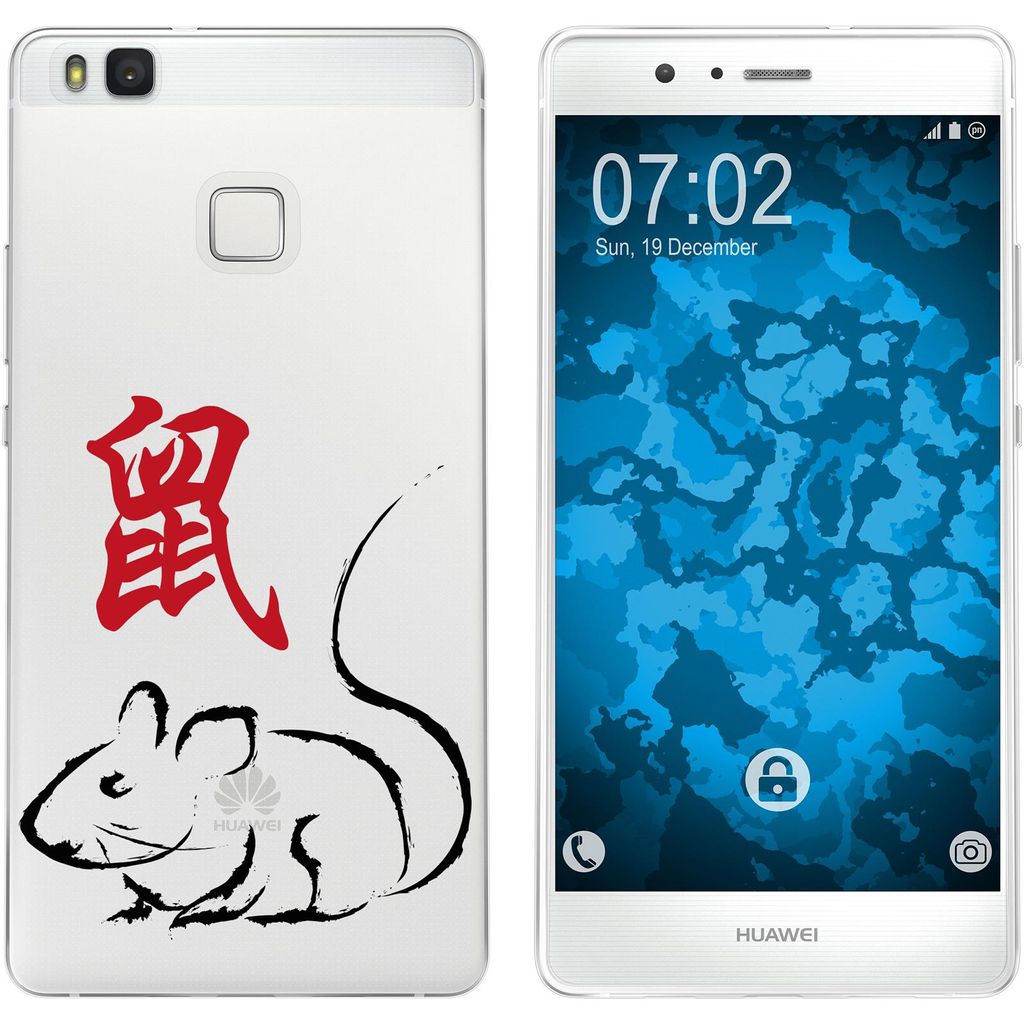 PhoneNatic Case kompatibel mit Huawei P9 Lite Silikon-Hülle Tierkreis Chinesisch M1
