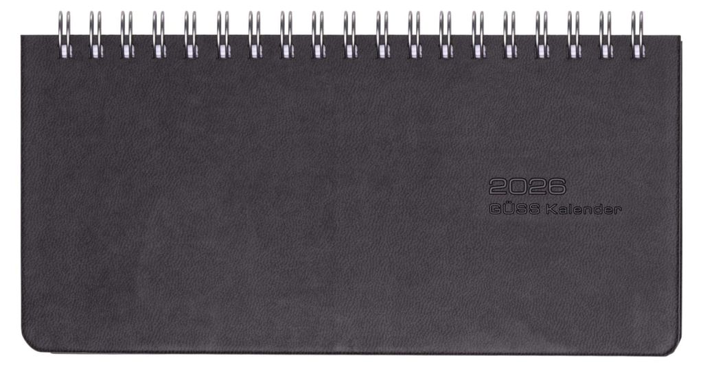 2026 Güss Tisch/-Taschenkalender 17x8cm mit Wire-O.-Bindung Produktbild 