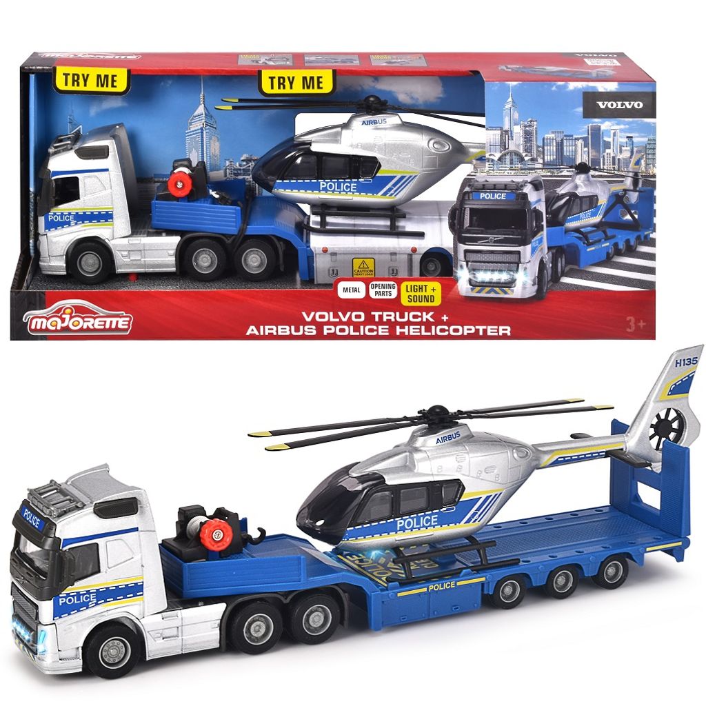 Majorette Grand Police Set Volvo Truck S Prívesom A Obrázok produktu 