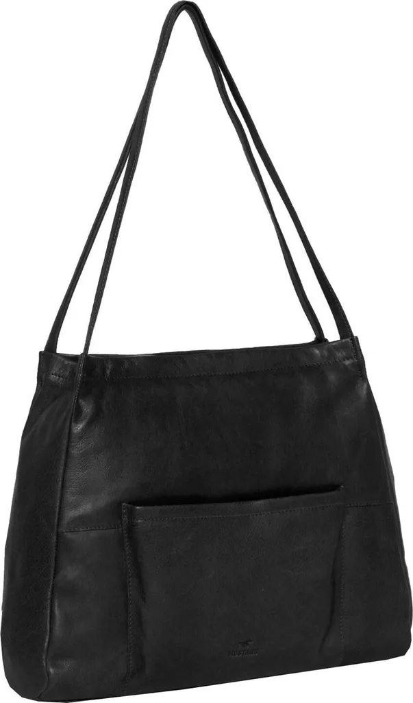 MUSTANG Pelle borsa shopper borsa a tracolla Perth Shopper Black nero