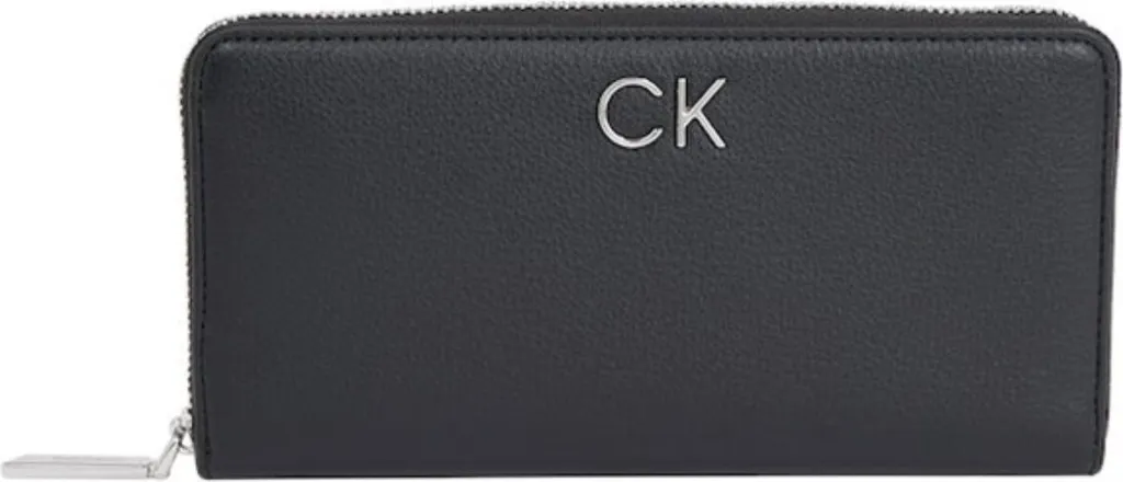 Portefeuille Calvin Klein K60K611778BEH noir en cuir pour femme