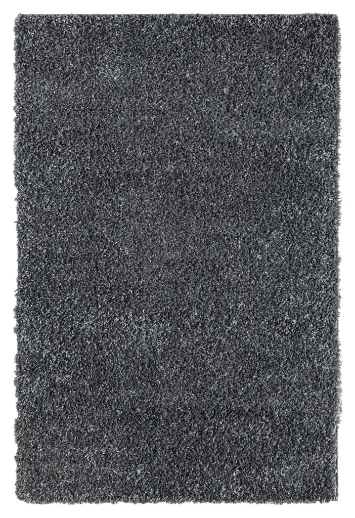 MY-RUG Teppich, Hochflorteppich Shaggy Star, 180x120, dunkelgrau, leicht glänzend, extra flauschig, Rechteckig