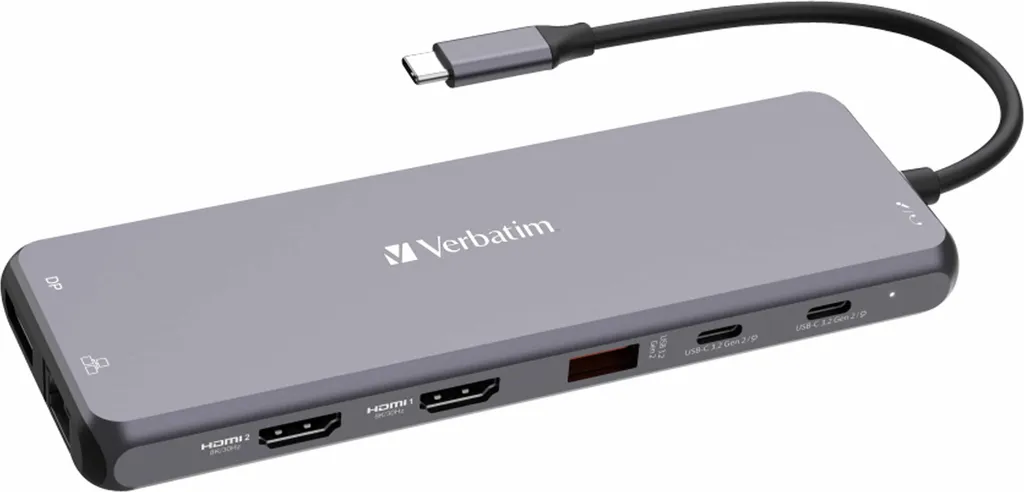 Verbatim 32153 Hub Multiporta Pro 13 in 1 - Soluzione Desktop Totale