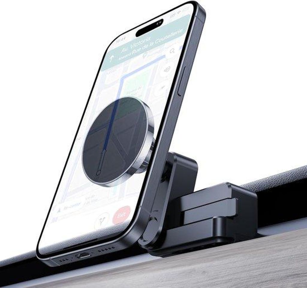 Famanu Magnetischer Handyhalter für Elektrofahrzeuge - Kompatibel mit iPhone 12 bis 15