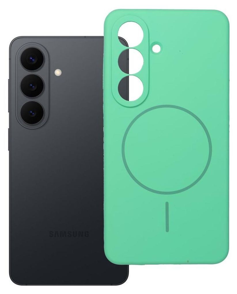 Case passend für Samsung S26 Silicone 2mm kompatibel mit MagSafe mint