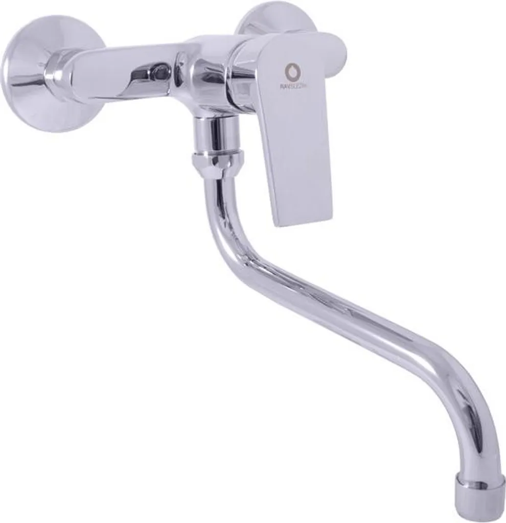 Rubinetto Lavabo a Muro COLORADO RAV Slezák Nero/Cromo - 150 mm - 6