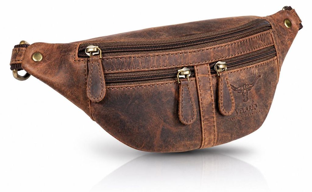 Bauchtasche echt Leder Gürteltasche Hüfttasche Umhängetasche Crossbag Tasche