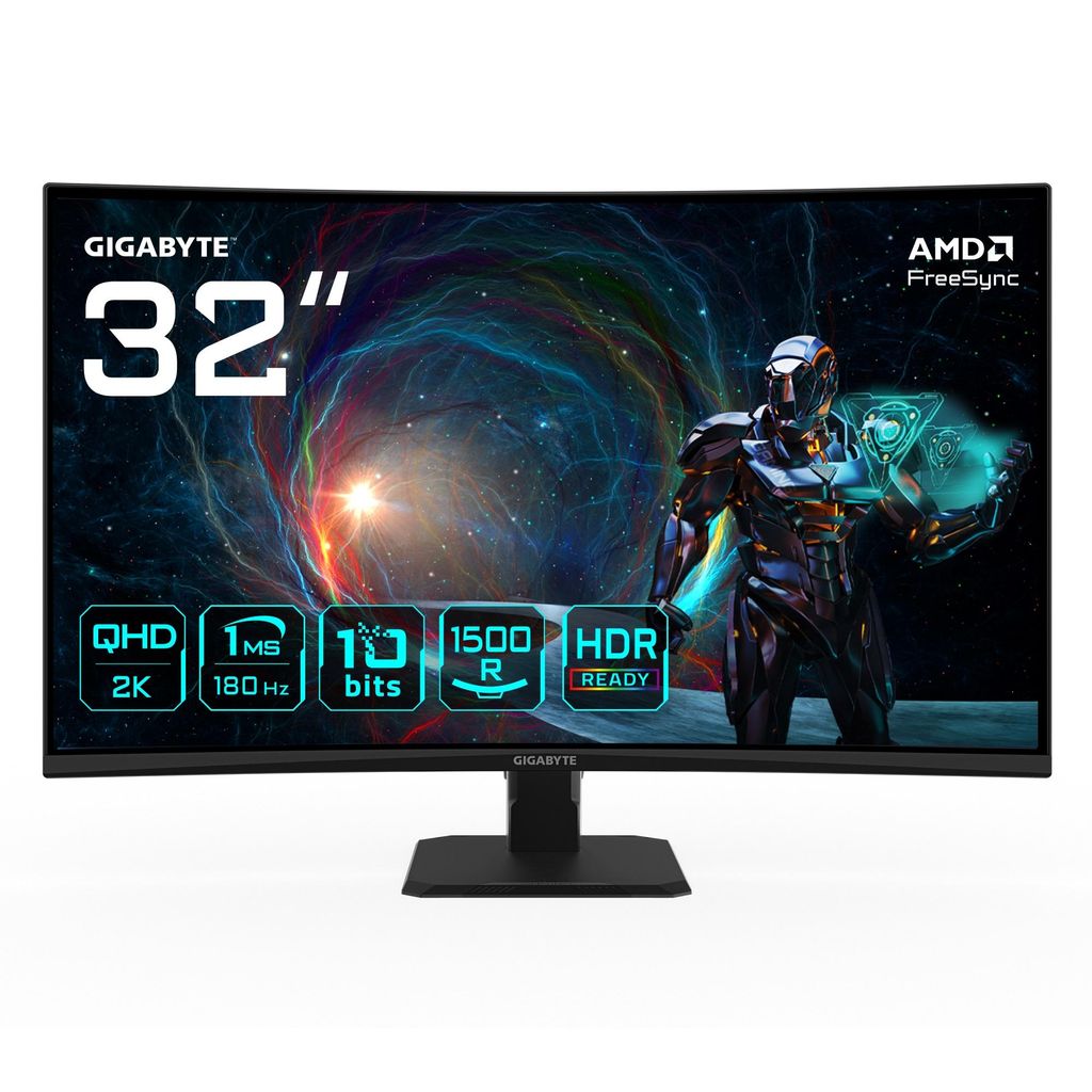 GIGABYTE GS32QCA 31,5" QHD Curved Gaming Monitor - 2560 x Produktbild 