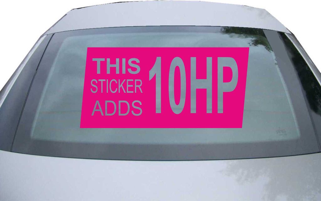 Indigos UG - Aufkleber Heckscheibe & Motorklappe DE6241 - pink - 600x285 mm - this sticker adds - Auto Scheiben Fenster Heckklappe Tuning Racing JD...