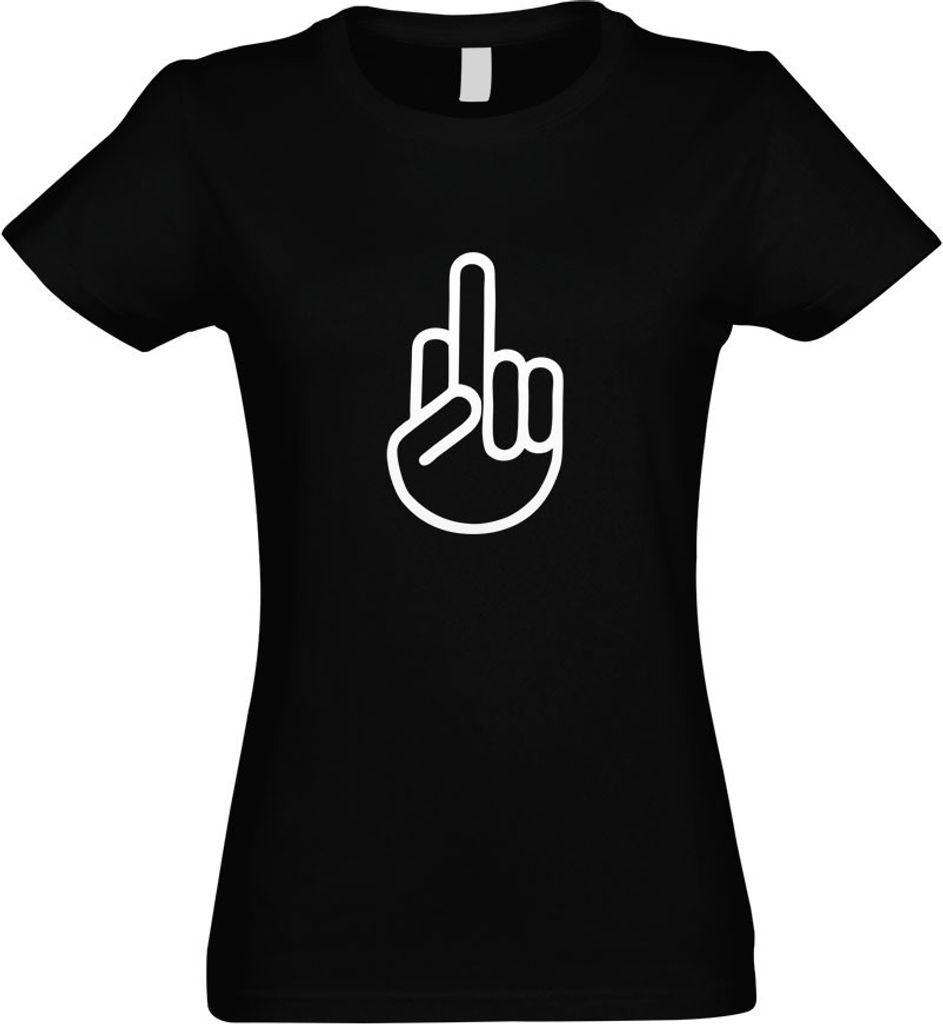 Kiwistar - T-Shirt tailliert - Damen - schwarz - The Fuck You Shocker - mit Motiv Bedruckt - Funshirt Design - Sport - Freizeit - Damen - S