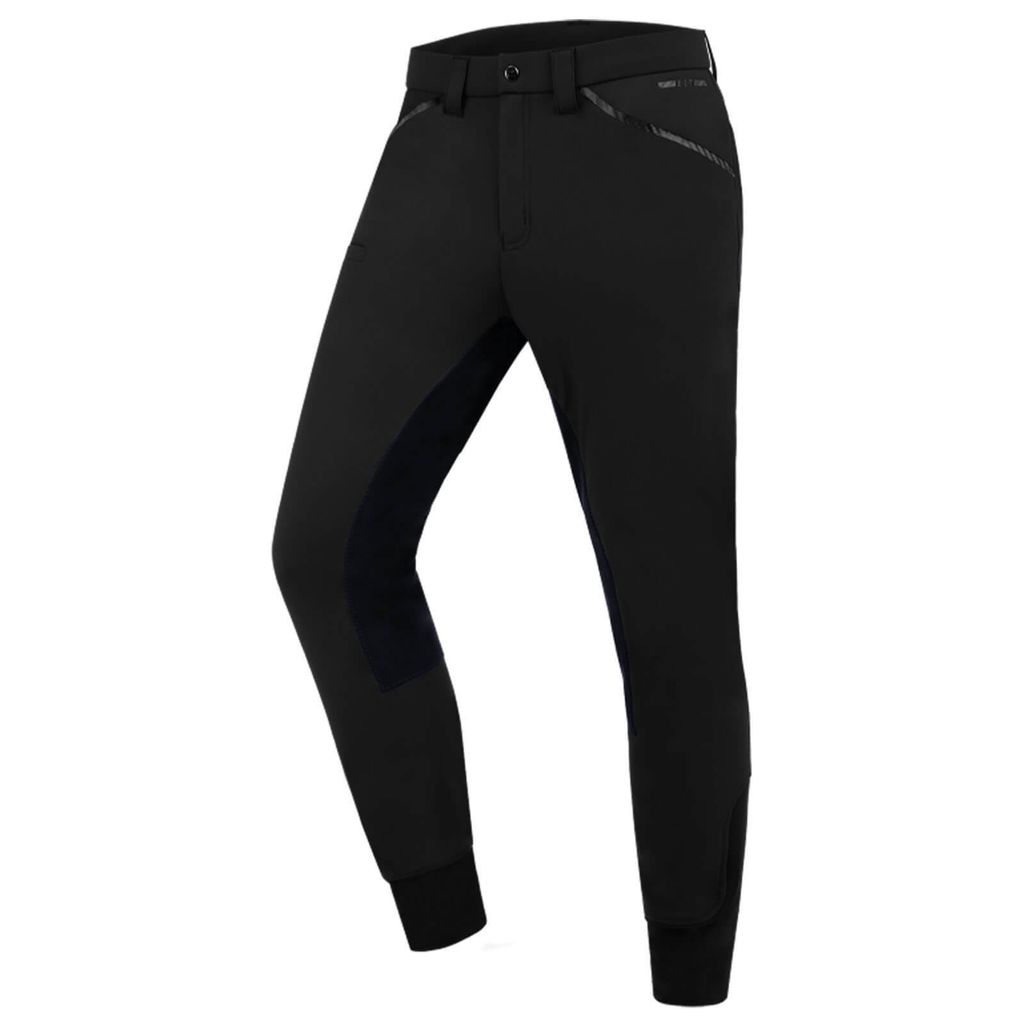 E.L.T Reithose Herren Matteo Classic Vollbesatz Herrenreithose Schwarz 52