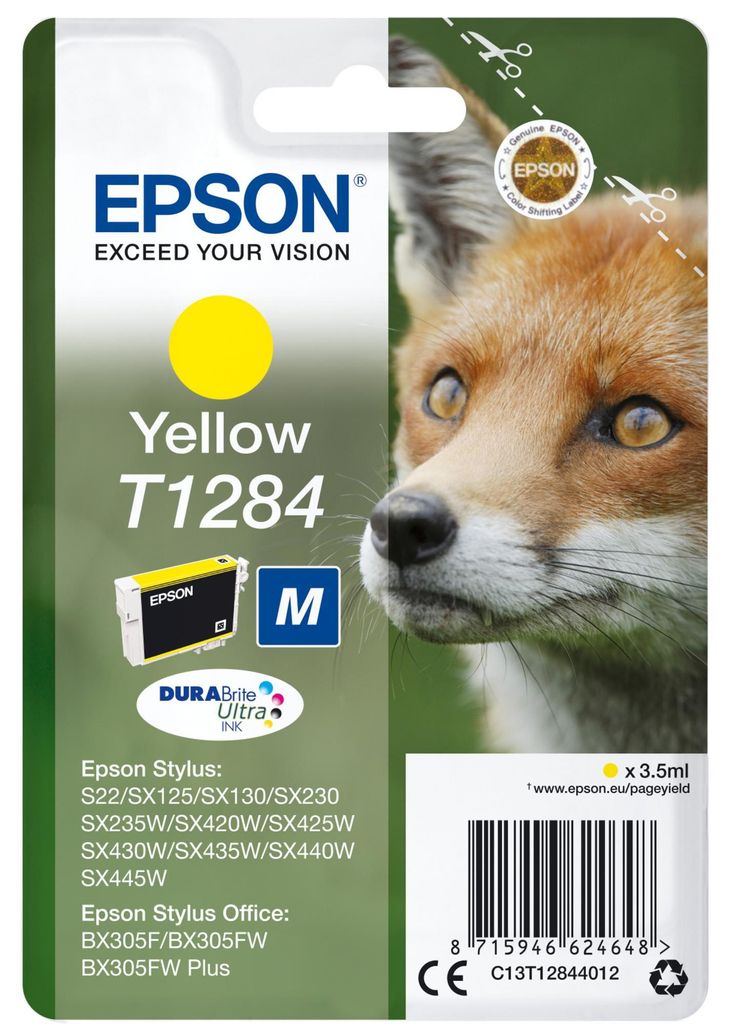 Epson C13T12844012 Originale Epson Tintenpatrone gelb Immagine del prodotto 