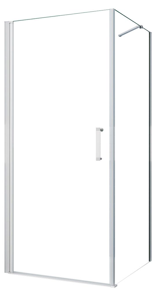 AICA Drehtür 90x185cm,5mm ESG-glas Falttür,Seitenwand Produktbild 