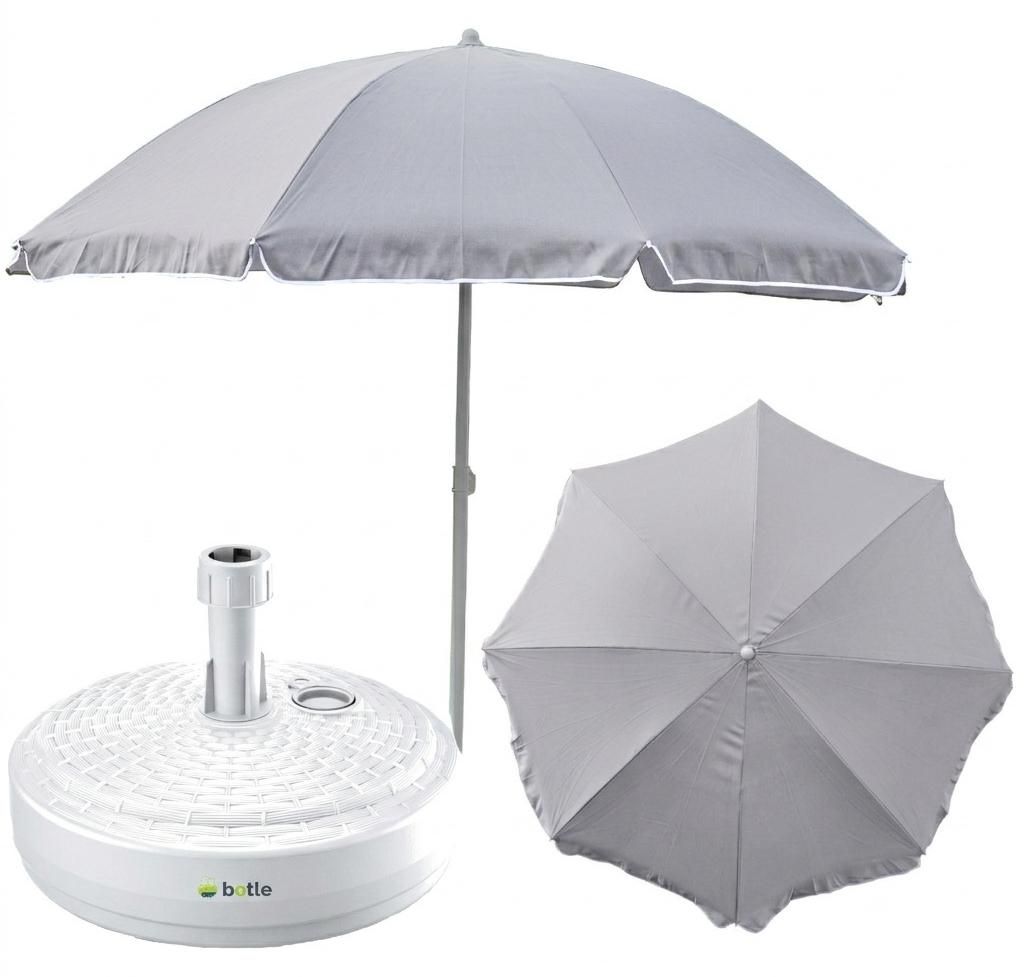 Ensemble complet parasol + pied de parasol pour le jardin Image du produit 