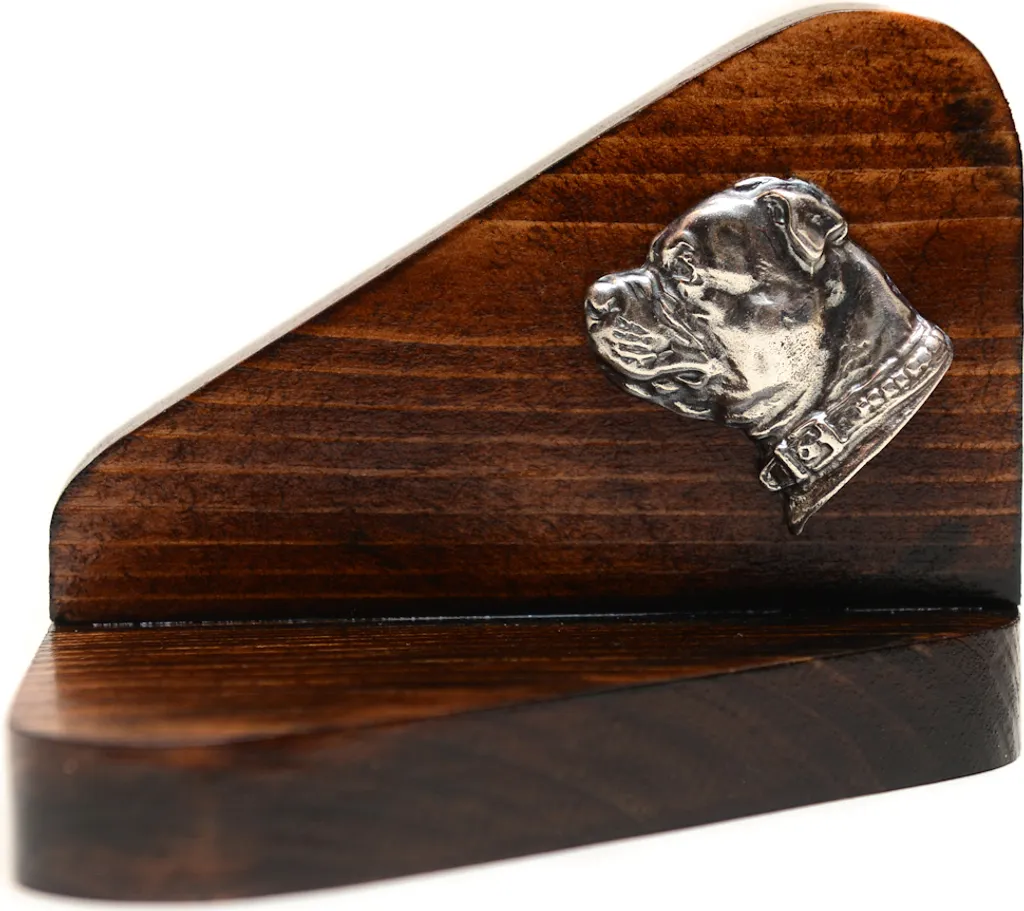 Staffordshire Bull Terrier II - portacandela in legno con cane, base per candela da tè, in sostituzione del ricordo del cane del marchio Art-Dog