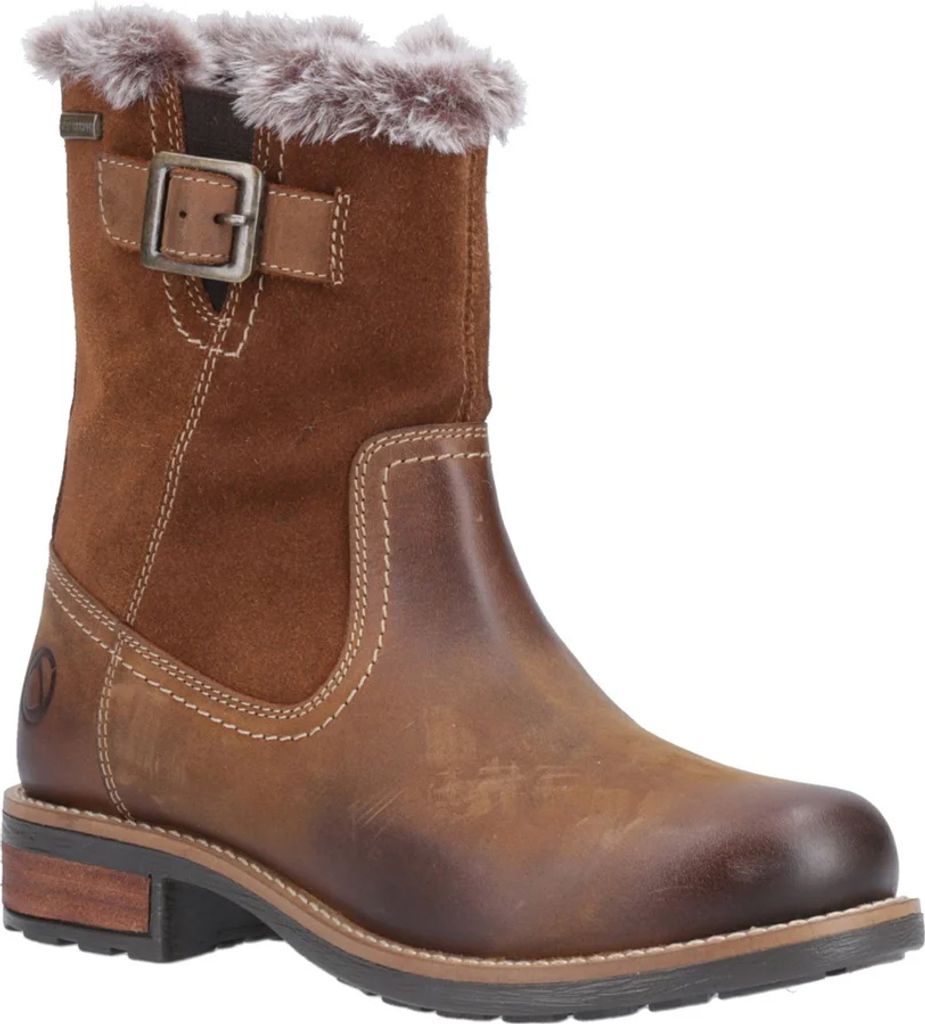 Cotswold - Damen Stiefeletten "Kemerton", Wildleder FS11176 (38 EU) (Hellbraun)