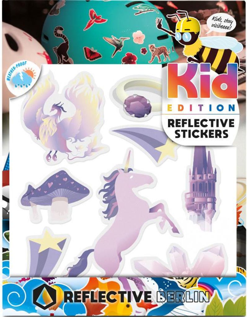 REFLECTIVE BERLIN Reflexaufkleber "K.I.D." SB-verp Fairytale