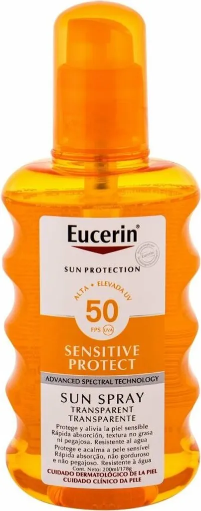 Eucerin Spray Solaire SPF 50+ Effet Toucher Sec et Finition Invisible