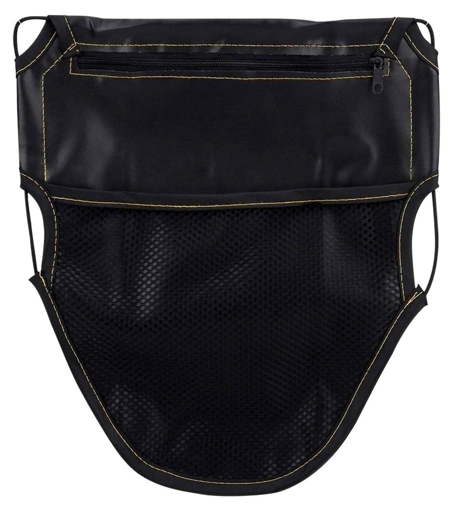 Motorrad Sitztasche, Lenkertasche aus Kunstleder für Roller, Aufbewahrungstasche unter dem Sitz, Organizer für universelle Motorräder (Schwarz)
